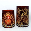 2023 new design custom stock glass candle holder